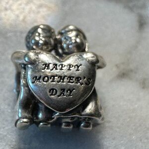 Authentic Pandora Happy Mothers Day‎ Threaded Charm 791517 RETIRED